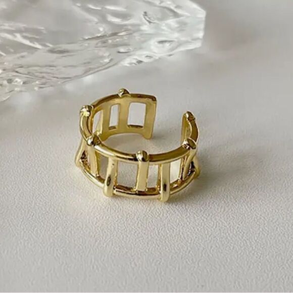 The Program Ring adjustable in 14k yellow gold over 925 silver - Picture 6 of 6